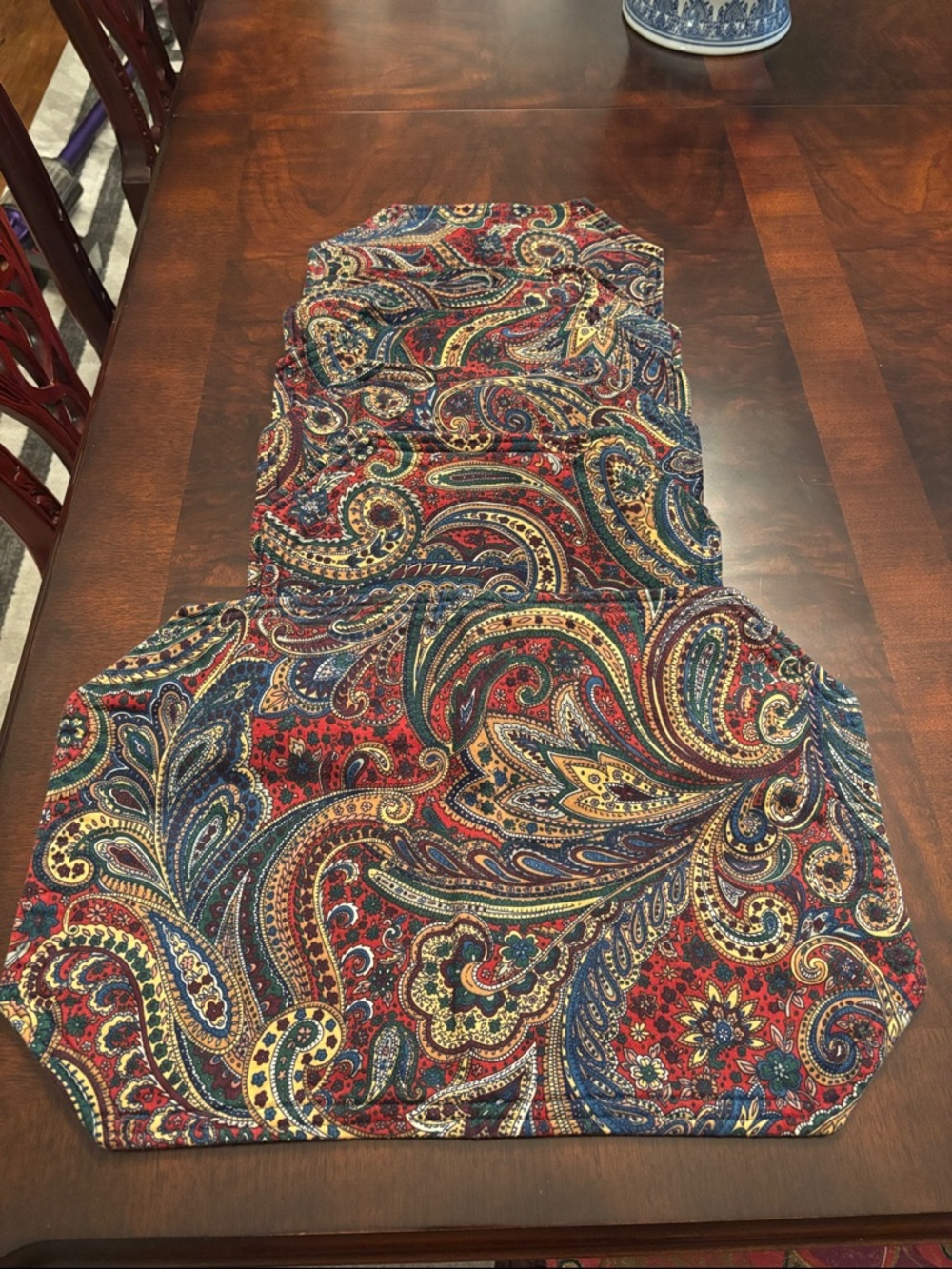 6 Paisley Jewel-tone Placemats Elegant Grandmillenial